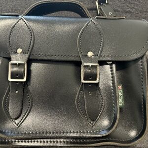 Zatchels: Handmade, Leather, Satchel/Totebag (Black), England UK